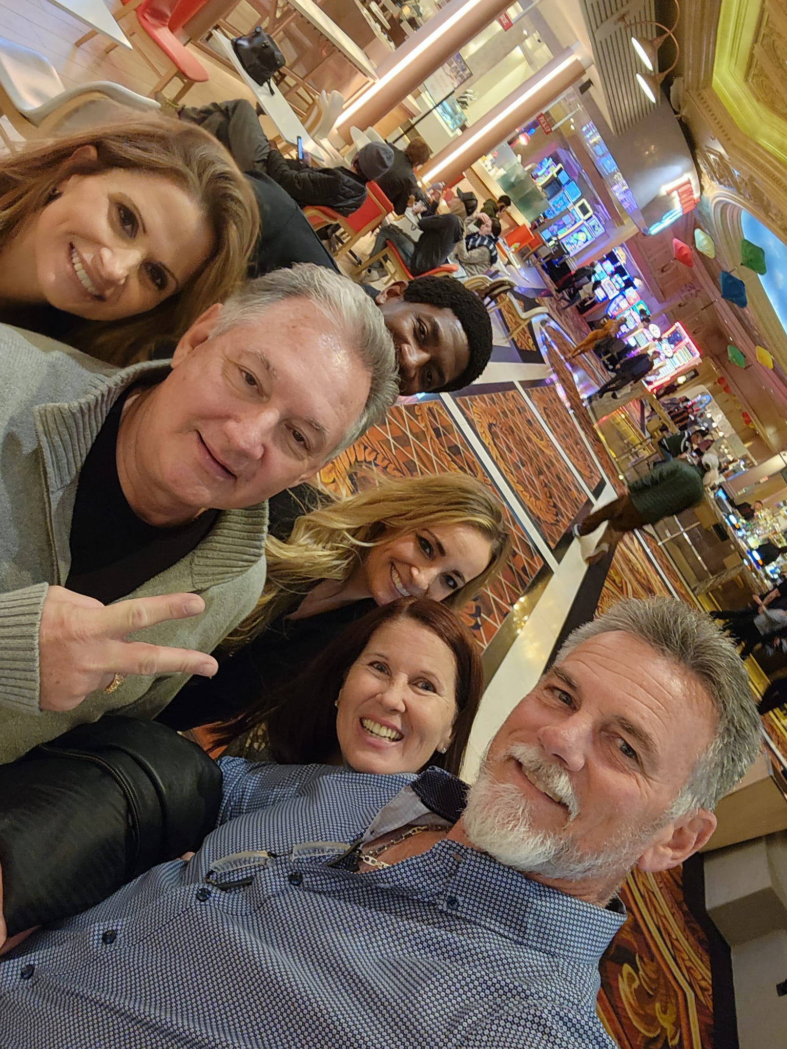 Facebook post by Jon Mast, Feb. 1, 2023. From L to R: Lori Moran, Jon Mast, Kuda Wekwete, Kelly Wright, Teresa Mast, Bill Smock.